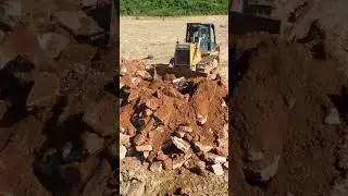 wow Strong 💪 Power Bulldozer Skill  pushing Clearing Stone 