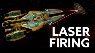 Unity Spaceship Lasers (Asteroid Mining Pt.1) - Sci Fi Game Series Ep 4