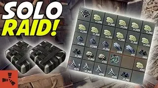 TWO C4 = INSANE LOOT! MY BEST SOLO RAID! (Rust Solo Survival) #10
