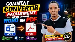 Comment convertir facilement un document WORD en PDF