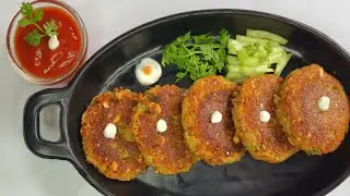 মাত্র ২ চামচ তেল দিয়ে তৈরী করে নিন দারুণ স্বাদের ওটস পনির কাটলেট। Easy oats paneer cutlet recipe.
