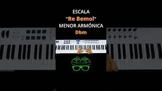 Escala Re Bemol Menor Armónica #piano #acordes #tutorial #teclado #armonia #escalamayor #musica