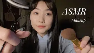 ENG SUB) [ASMR] Makeup Salon Roleplay 🌸   Let me do your makeup (Cherry Blossom Makeup) 模拟化妆 耳语 触发音