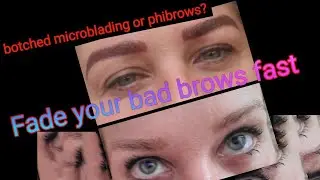 How to fade microblade phibrows fast. Update trial treatment success. #fademybrows
