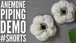 Buttercream anemone flower piping  