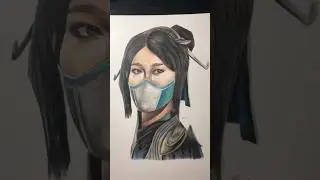 Drawing kitana from mk1! 