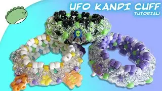 Mini UFO Kandi Cuff Tutorial (work with me)