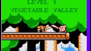 Kirby's Adventure (NES) Level 1: Vegetable Valley [No Lives Lost]