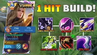 I FINALLY FOUND THE BEST LANCELOT ONE SHOT BUILD IN RANK!! | LANCELOT NEW BUILD AND EMBLEM 2024! 🔥