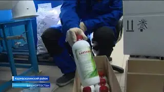 В Улукулево продолжается производство дезинфицирующих средств