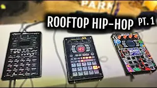 Rooftop HIP-HOP pt.1/ SP-404 BEAT SET & Freestyles/ Fingerdrumming