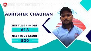 NEET 2021 | Abhishek chauhan | Marks 613