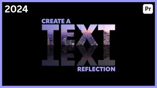 How to create Text Reflection effects in premiere pro |  Text Reflection Effect in hindi |