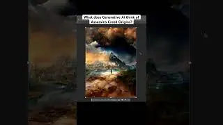 Photoshop Ai completes: Assassin's Creed Origins Cover Art [Generative Fill]