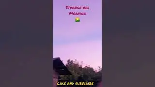 Red morning 🛑🛑🛑