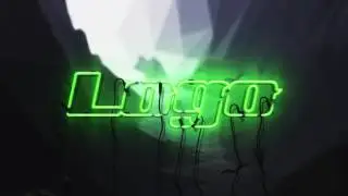 Neon Logo Video Intro Animation Green