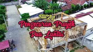 FOOTAGE PENGECORAN PROYEK DUA LANTAI