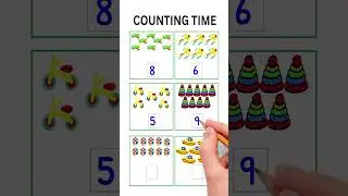 Count, Count objects and write numbers #numbers #trending #kids #learn_numbers #toddlers