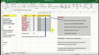 EXCEL basic to advanced. How to use the IF formula in basic format and how to embed other formulas