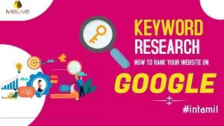keyword research in Tamil | How to do Keyword Research for SEO in Tamil | Mslive Technologies