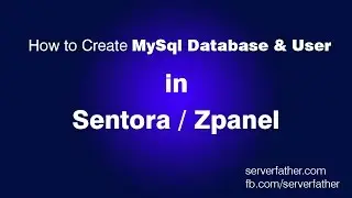 How To Create MySQL Database MySQL User in Sentora Free Web Hosting Panel