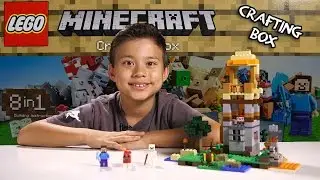 LEGO MINECRAFT - Set 21116 CRAFTING BOX- Unboxing, Review, Time-Lapse Build