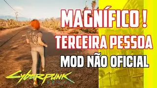 Cyberpunk 2077 3rd person RODANDO EM TERCEIRA PESSOAL É INCRIVEL