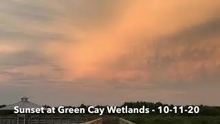 Clouds, Reflections and Birds - Post-Sunset at Green Cay Wetlands 10–11-2020