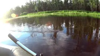 FISHING FOR PIKE AND PERCH ON THE LAKE. Testing out a NEW LURE - A MOUSE.