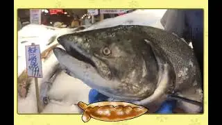 Piroshky Staff Catching Salmon at Pike Place Fish Market
