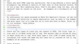 Web Design - Formatting Text Elements