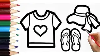 how to draw a clothes and accessories #viral #drawingtutorials