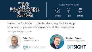 DevSecOps Bunch NowSecure & Bitsight: Outside in: Mobile Risk & Pipeline Performance at Perimeter
