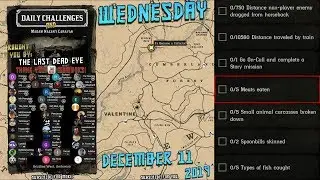 Daily Challenges Locations RDR2 Red Dead 2 Online