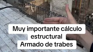 Cálculo estructural, armado de trabes. #comose #trabe #armado #concreto #calculo #albañil #fierreros