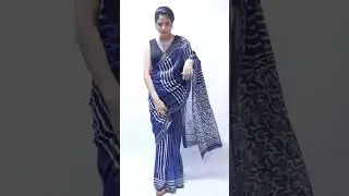 Blue Saree Photoshoot With Model By Pixel Caption! | Shorts | Pixel Caption