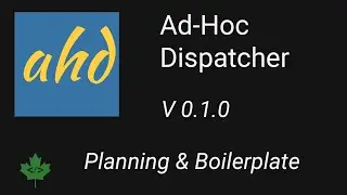 AHD V0.1.0 livestream; planning and boilerplate