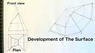 How To Develop The Surface of A Truncated Square Pyramid |Development Of A Truncated Square pyramid