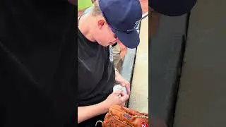 Pete Fairbanks P #29 Rays autograph July 20 2024 #baseball #mlb #baseballstadium #yankeestadium