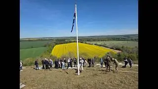 2026 Anzac Day Service at the Map of Australia