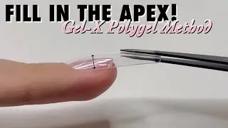 The EASIEST Way To Fill In The Apex Of Gelly Tips (Full Cover Nail Tips) Aprés POLYGEL Dupe Method