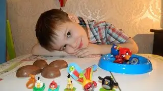 Злые птички Киндер сюрприз ЭНГРИ БЕРДС злые птички кино 2016 KINDER Surprise ANGRY BIRDS Movie 2016