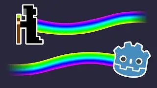 Godot 3 — Geometry Dash Trails (rainbow tail tutorial)