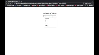 Dropdown select with search input - custom
