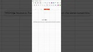 Funzione Testo LibreOffice Calc #shorts