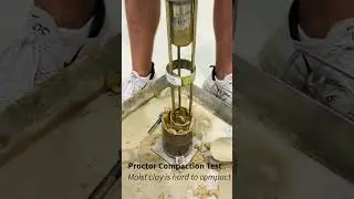 Compaction of Moist Clay #education #experiment #engineering
