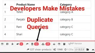 Laravel Eloquent Performance Issue | Mistakes Developers Make by Duplicate Queries