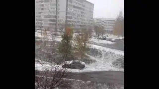 Первый снег в Набережных Челнах