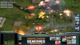 C&C Generals - Zero Hour: 1 vs. 7 - Super Weapon vs. 7 Hard Armies (Dirt's Destruction Derby)