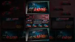 Horror Animated twitch overlay | Animated STREAM package